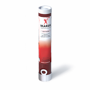 Product image of the illuminating parachute rocket. This distress signal is used for long distances, and launches a white flare to get attention.