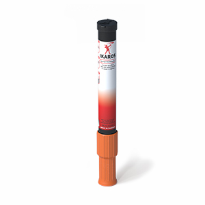 A product image of the orange handsmoke. This daytime distress flare is a good choice for leisure boats.